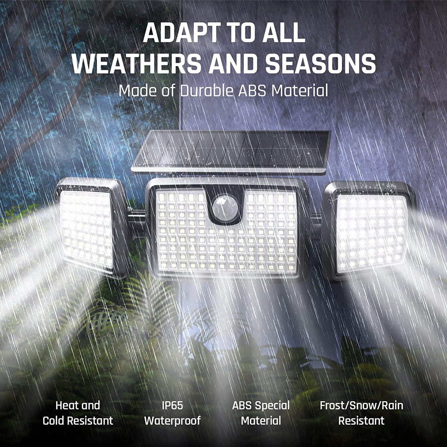 Projecteur Solaire Extérieur à Détection de Mouvement – IP65 Waterproof