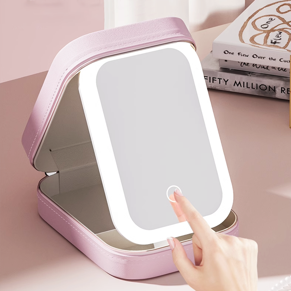 Coffret Miroir LED de Maquillage Portable