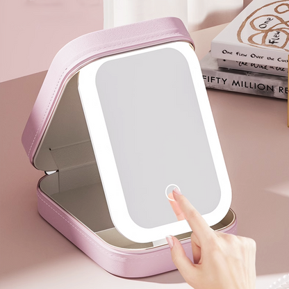 Coffret Miroir LED de Maquillage Portable