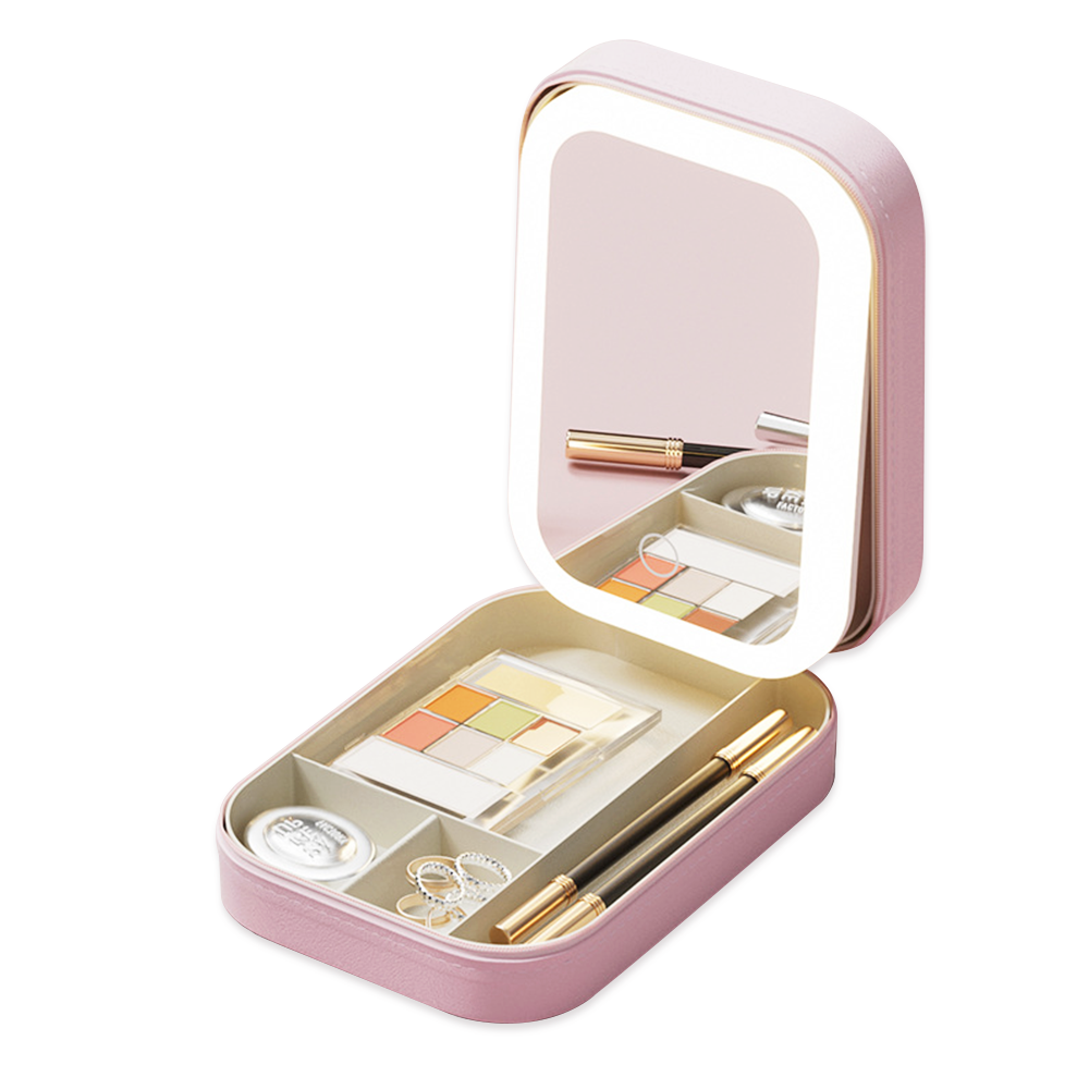 Coffret Miroir LED de Maquillage Portable